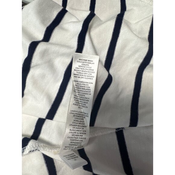 Chico's Mitered Stripe Valarie Long Sleeve V-Neck Top Size 1 US M - Picture 6 of 8